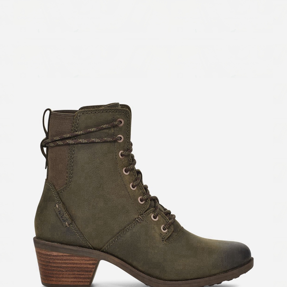 Botas Impermeables Teva Anaya Lace Up Verde Oliva Oscuro | 7078473