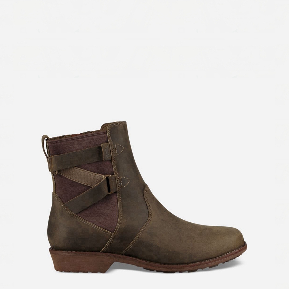 Botas Impermeables Teva Ellery Ankle Verde Oliva Oscuro | 2273012