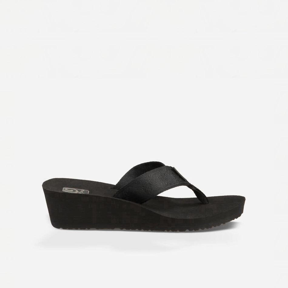 Chanclas Teva Mush Mandalyn Wedge 2 Negras | 8482103