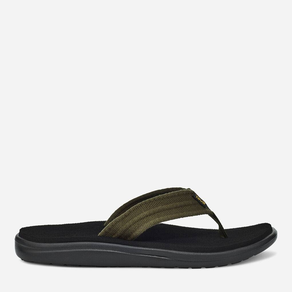 Chanclas Teva Voya Flip Canvas Verde Oliva Oscuro | 9281005