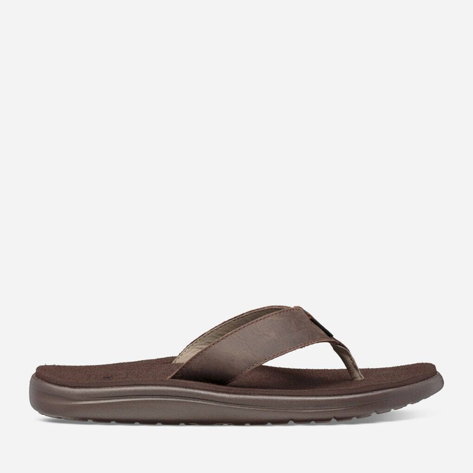 Chanclas Teva Voya Flip Cuero Chocolate | 3419487