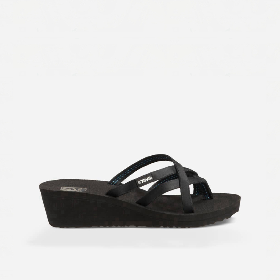 Sandalias Cuña Teva Mush Mandalyn Ola 2 Negras | 1294509