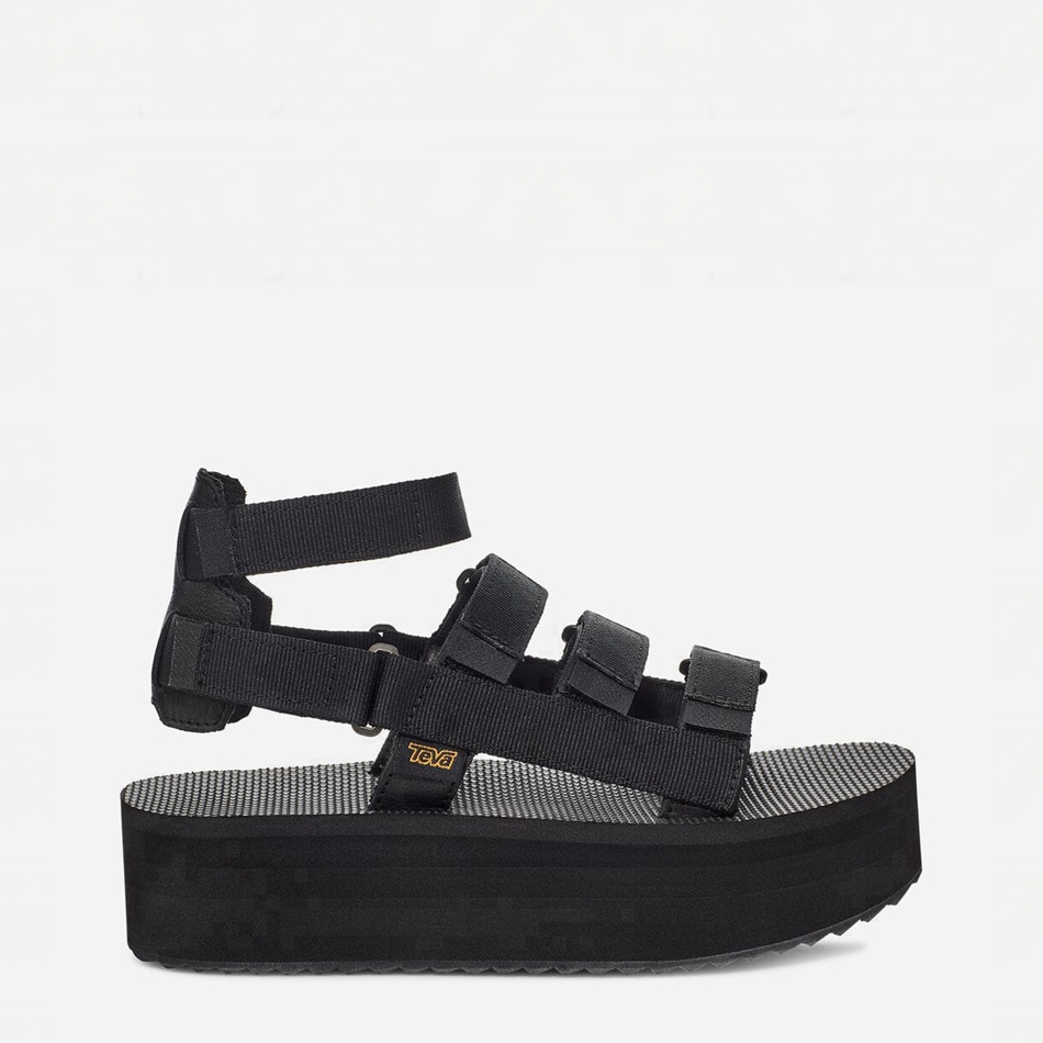 Sandalias de Plataforma Teva Flatform Mevia Negras | 1493723