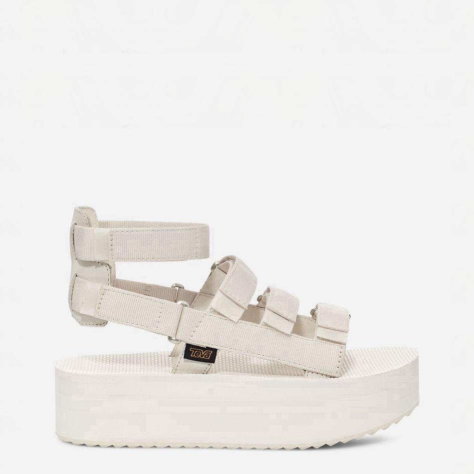 Sandalias de Plataforma Teva Flatform Mevia Blancas | 2497509