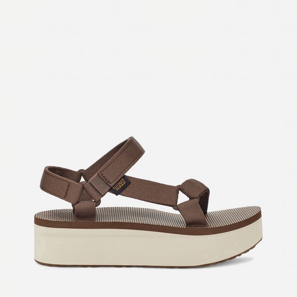 Sandalias de Plataforma Teva Flatform Universal Marrones Oscuro | 4425243
