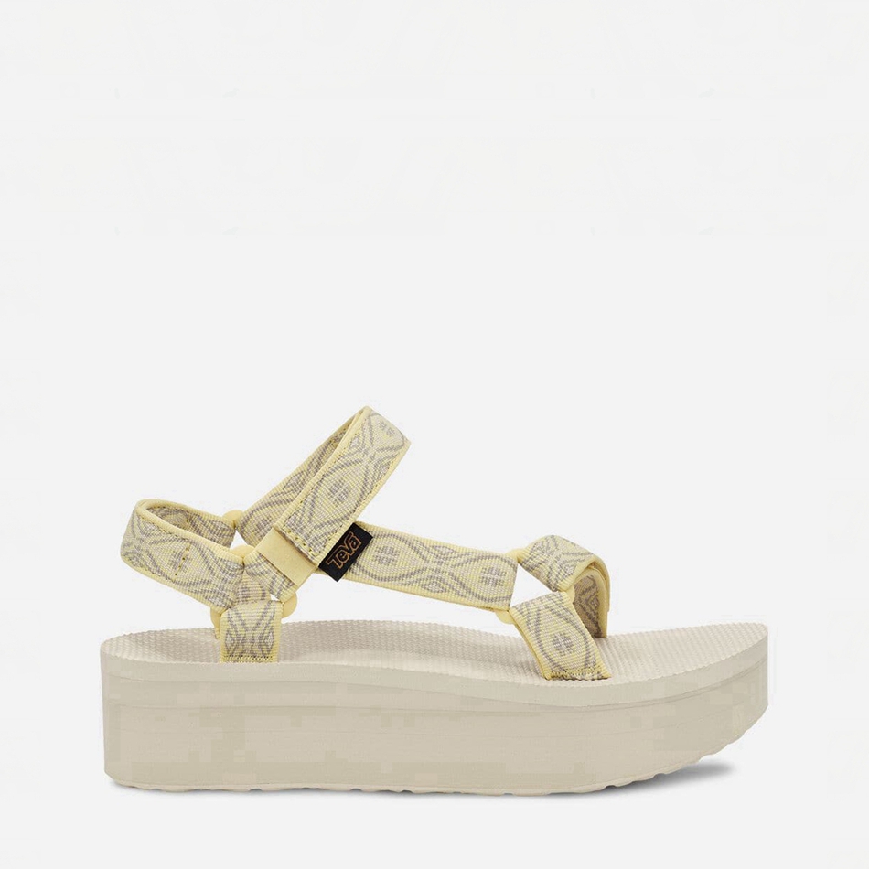 Sandalias de Plataforma Teva Flatform Universal Amarillo | 6252634