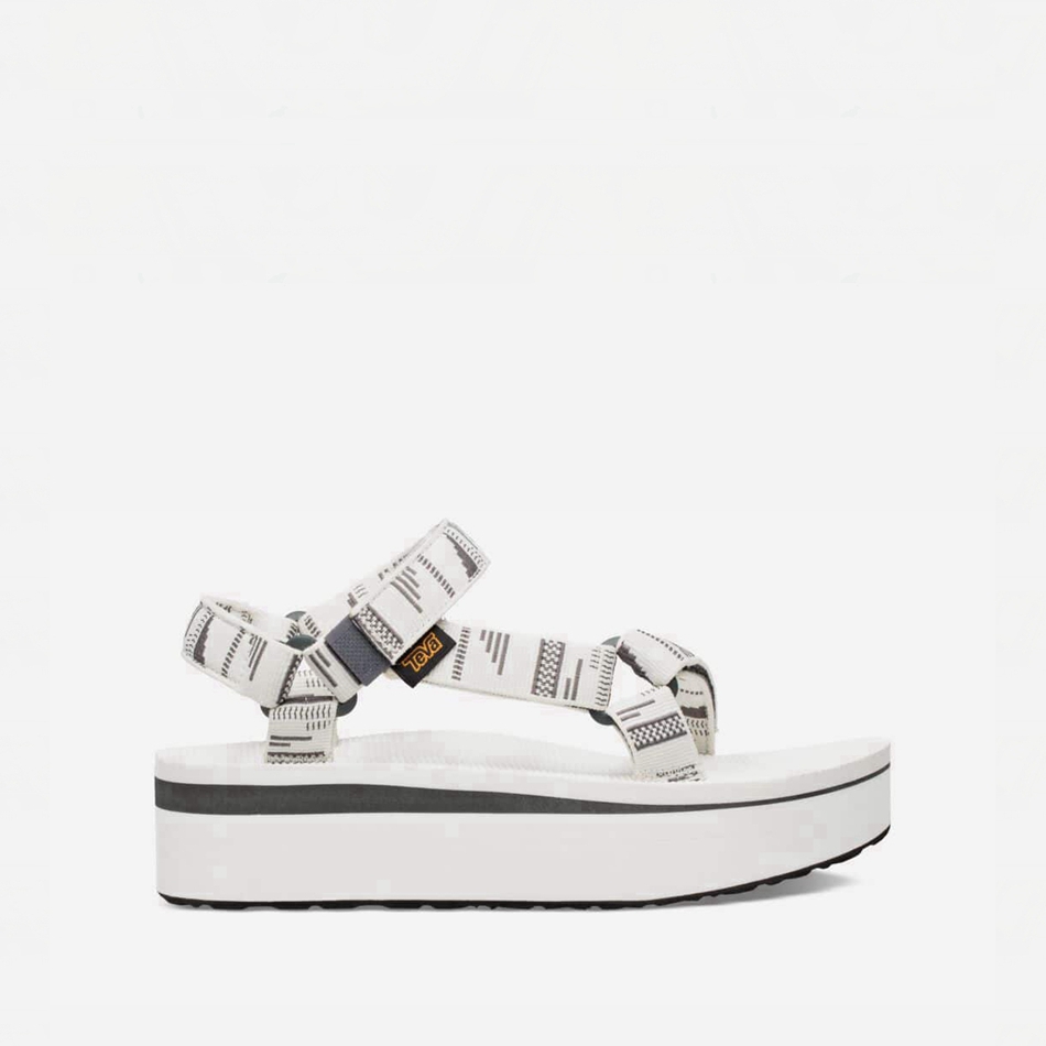 Sandalias de Plataforma Teva Flatform Universal Blancas | 7444595