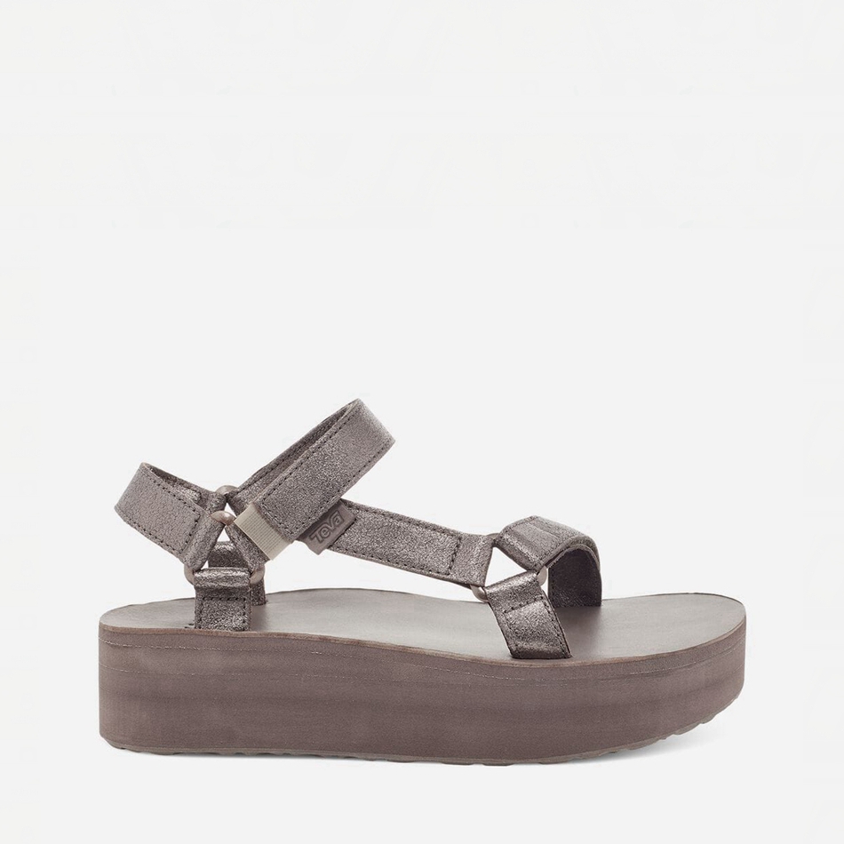 Sandalias de Plataforma Teva Flatform Universal Cuero Marrones Oscuro | 8918190