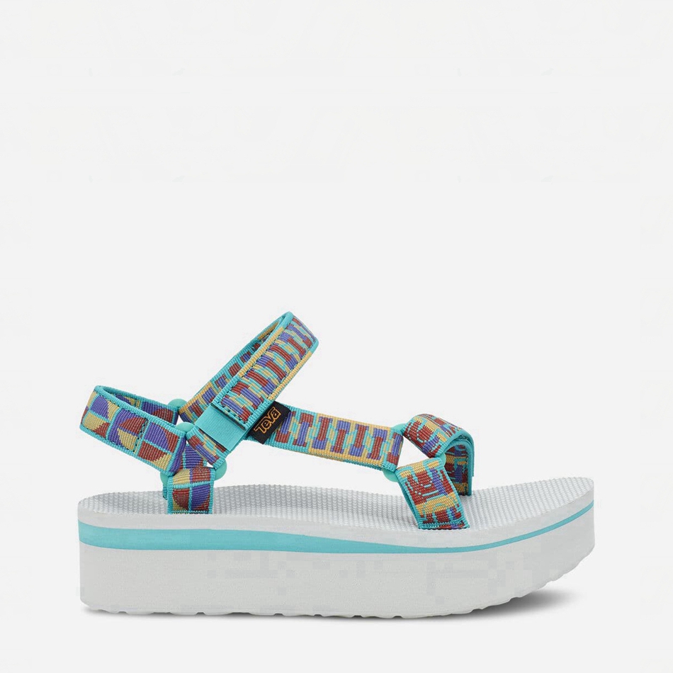 Sandalias de Plataforma Teva Flatform Universal Turquesa | 9496903