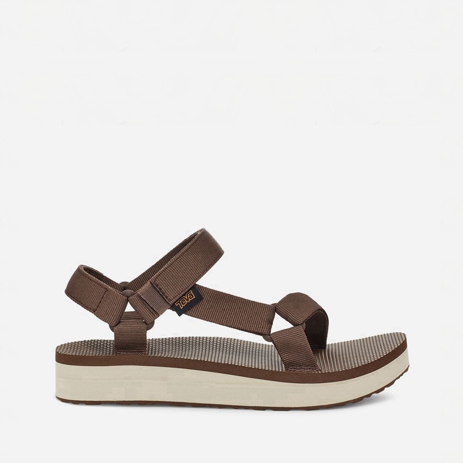 Sandalias de Plataforma Teva Midform Universal Marrones Oscuro | 7582706